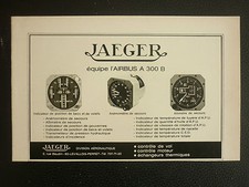 1972 PUB JAEGER EQUIPEMENTS AERONAUTIQUE ALTIMETRE ANEMOMETRE AIRBUS A 300B  AD