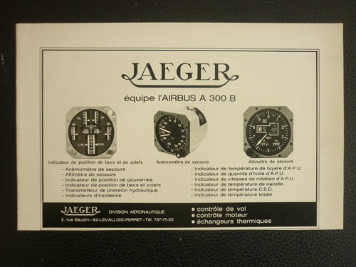 1972 pub jaeger - pub, equipements