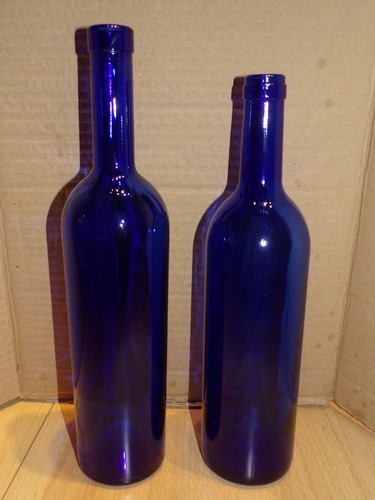 Lot bouteilles bleu - 2,
