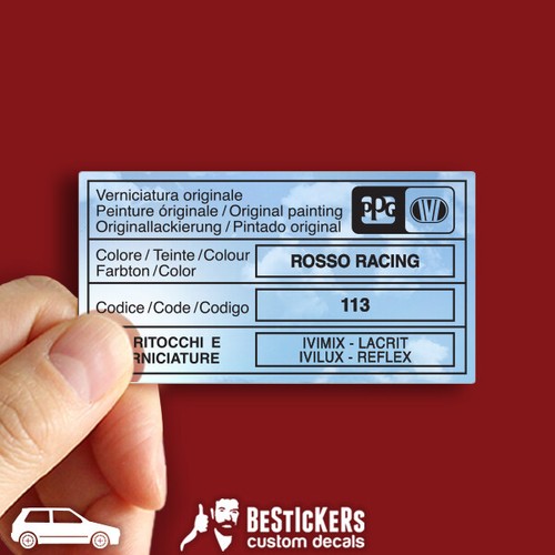 Autocollant étiquette - 1,