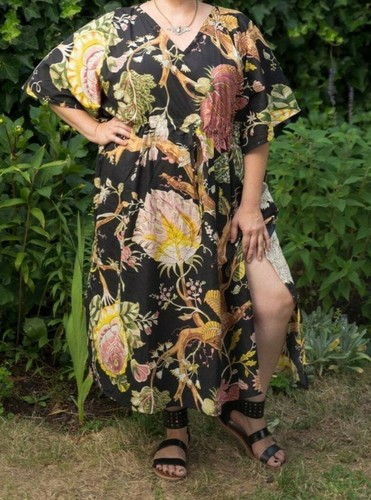 Caftan long coton imprimé - en, coton,