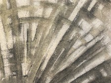 Belle Peinture Art Moderne Huile Toile Abstrait Abstraction École Belge 1959