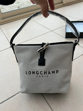 Sac seau Longchamp Roseau Essential Toile Écru
