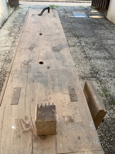 établi bois ancien