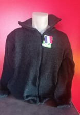 Gilet camionneur épais marque"LA FORESTIERE"30% laine cardée fabrication France