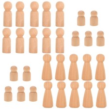  30 Pcs DIY Peg Dolls Poupées