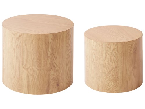 Lot tables basses rondes - lot,
