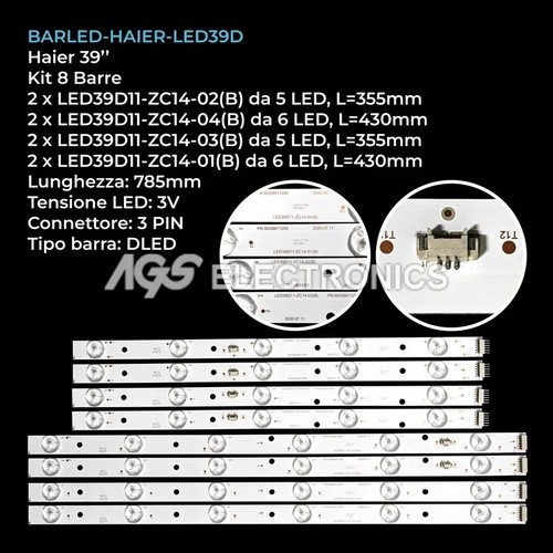 Kit barres led - 8, haier