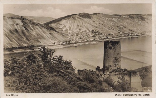 Carte postale lorch rhein - carte,