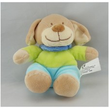 Doudou Chien bleu vert Nicotoy  - 6341