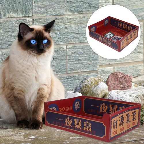 Caisse litière chat maisons - litière,
