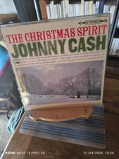 JOHNNY CASH " THE CHRISTMAS SPIRIT" LP ORIGINAL UK- REF : SBPG 62284 - LABEL CBS