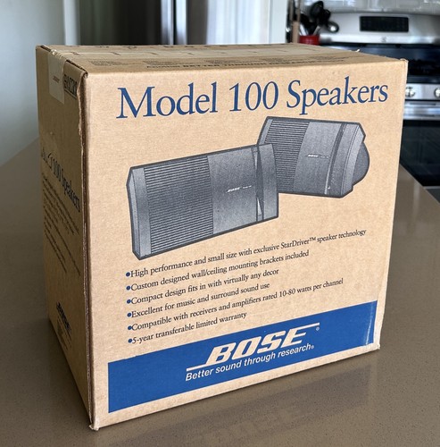 Bose model 100 speakers sealed - model,