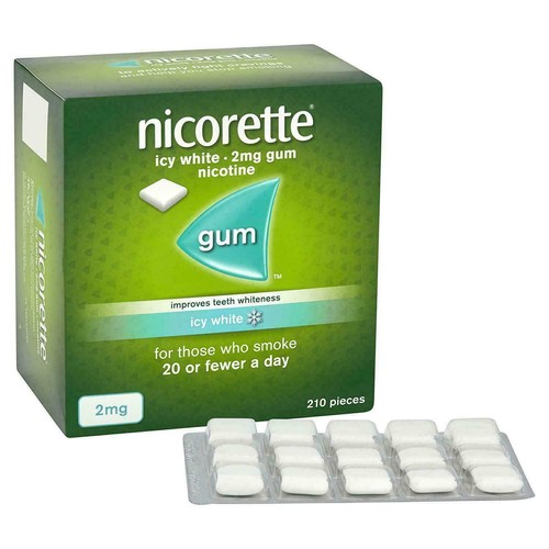 Nicorette icy white gum - nicorette,