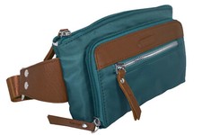 KATANA sac banane unisexe nylon garni cuir ultra plat réf 29200 (8 coul.disp.)