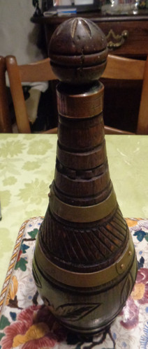 Bouteille ancienne bois - bouteille,