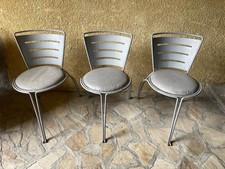 Rare chaises vintage Jean-Michel Wilmotte pour Tebong années 80