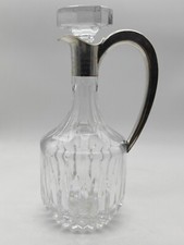 GRANDE CARAFE A WHISKY OU VIN CRISTAL ET ARGENT MASSIF STERLING LAUFER OSNABRÜCK