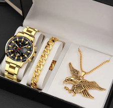 3 pièc Montre + Collier Aigle