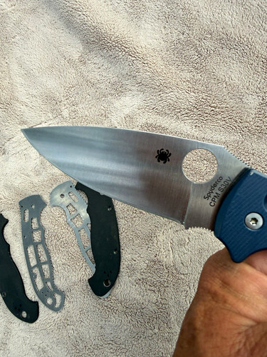Spyderco manix blue g - 2,
