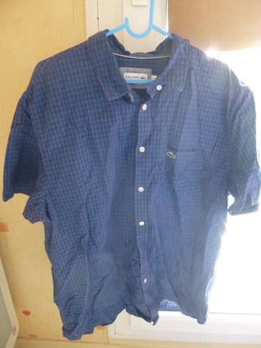 Chemise bleu carreaux - chemise,