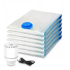 Pompe Électrique Sous Vide + Sacs Compression Voyage Rangement Vêtements Aliment