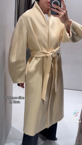 Manteau laine oversize - en, zara