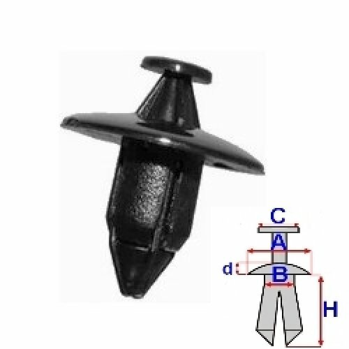 Rivet pour honda - frv, jazz
