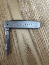 Rare Couteau Canif Cognac Larsen