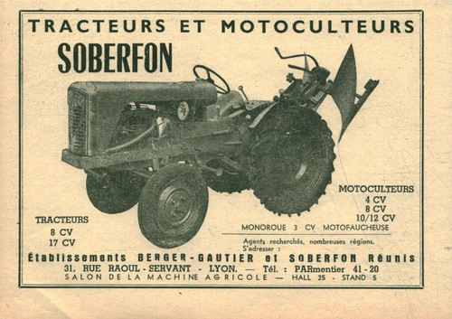 Publicité ancienne tracteurs