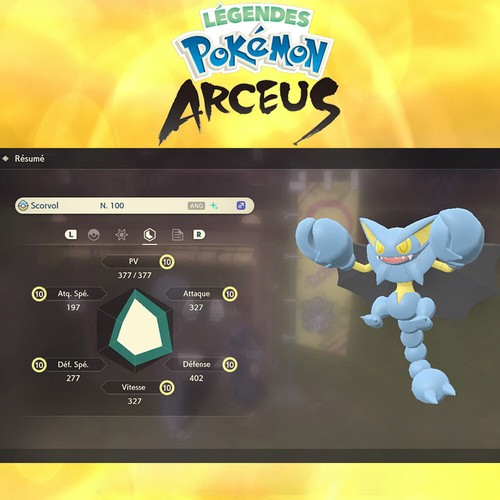 Scorvol shiny niveaux effort - scorvol,
