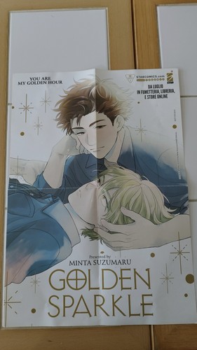 Poster golden sparkle - poster, /
