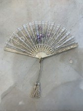 Ancien Éventail Dentelle