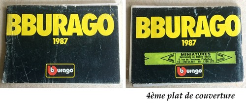 Catalogue burago 1987 - catalogue,