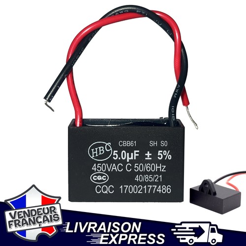 Condensateur cbb61 5uf 5µf - condensateur,