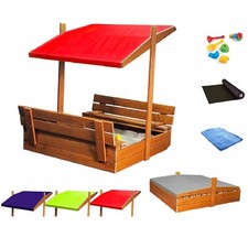 Bac À Sable En Bois Avec Banc