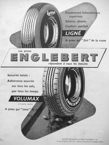 Publicité englebert pneu - publicitÉ,