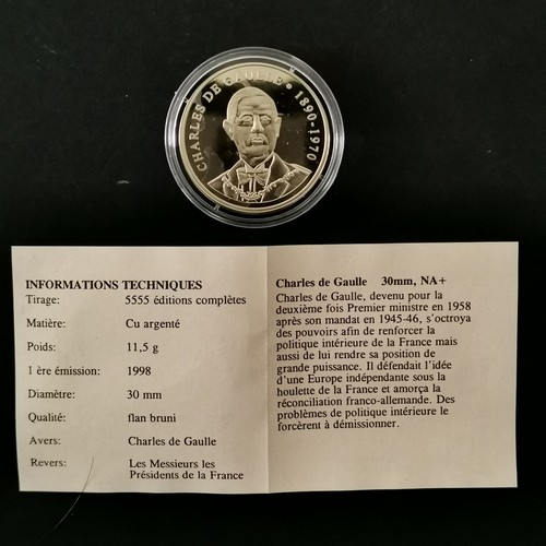 Medaille 30mm 1998 charles - medaille,
