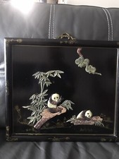 TABLEAU CHINOIS BOIS LAQUE