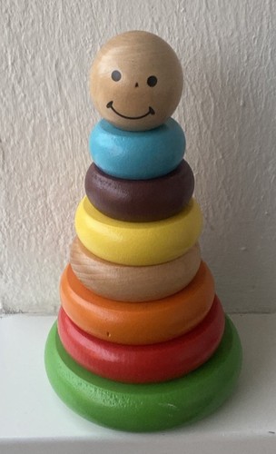Bonhomme empiler jouets en - a,
