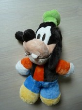 88/2. DOUDOU PELUCHE DISNEY NICOTOY DINGO MICKEY CHIEN BLEU ORANGE VERT EX. ETAT