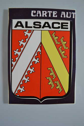 Alsace ecusson blason - ecusson, adhesif