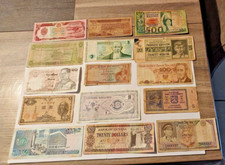 -1-Lot-15-Billets-Monde--TB++-A-Neuf