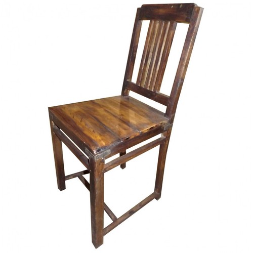 Chaise haute bois recyclage - haute,