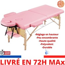 Yaheetec Table Banc Lit de massage pliante Pro Cosmetique esthetique 213 x 70 cm