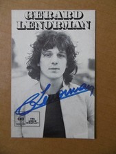 GERARD LENORMAN  - AUTOGRAPHE -SIGNATURE  -ORIGINAL , NO COPIE . AUTOGRAPHISTE