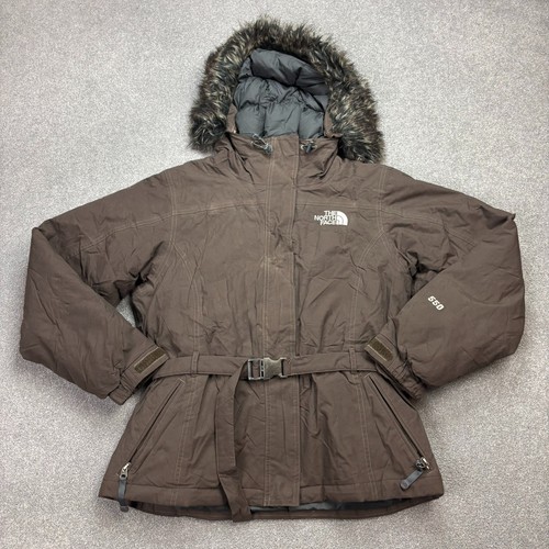 Veste north face femme marron - face,