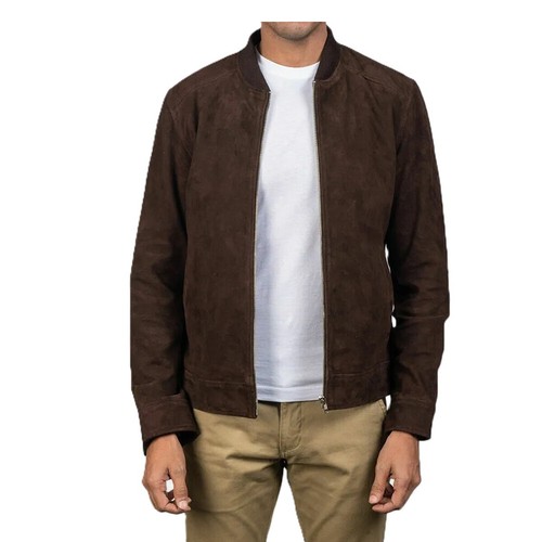Blouson bomber cuir daim - blouson, en