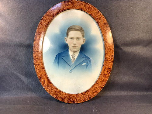 Ancien cadre photo bois - photo,