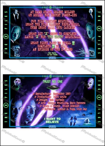 Sega the files 1997 - x-files, cartes